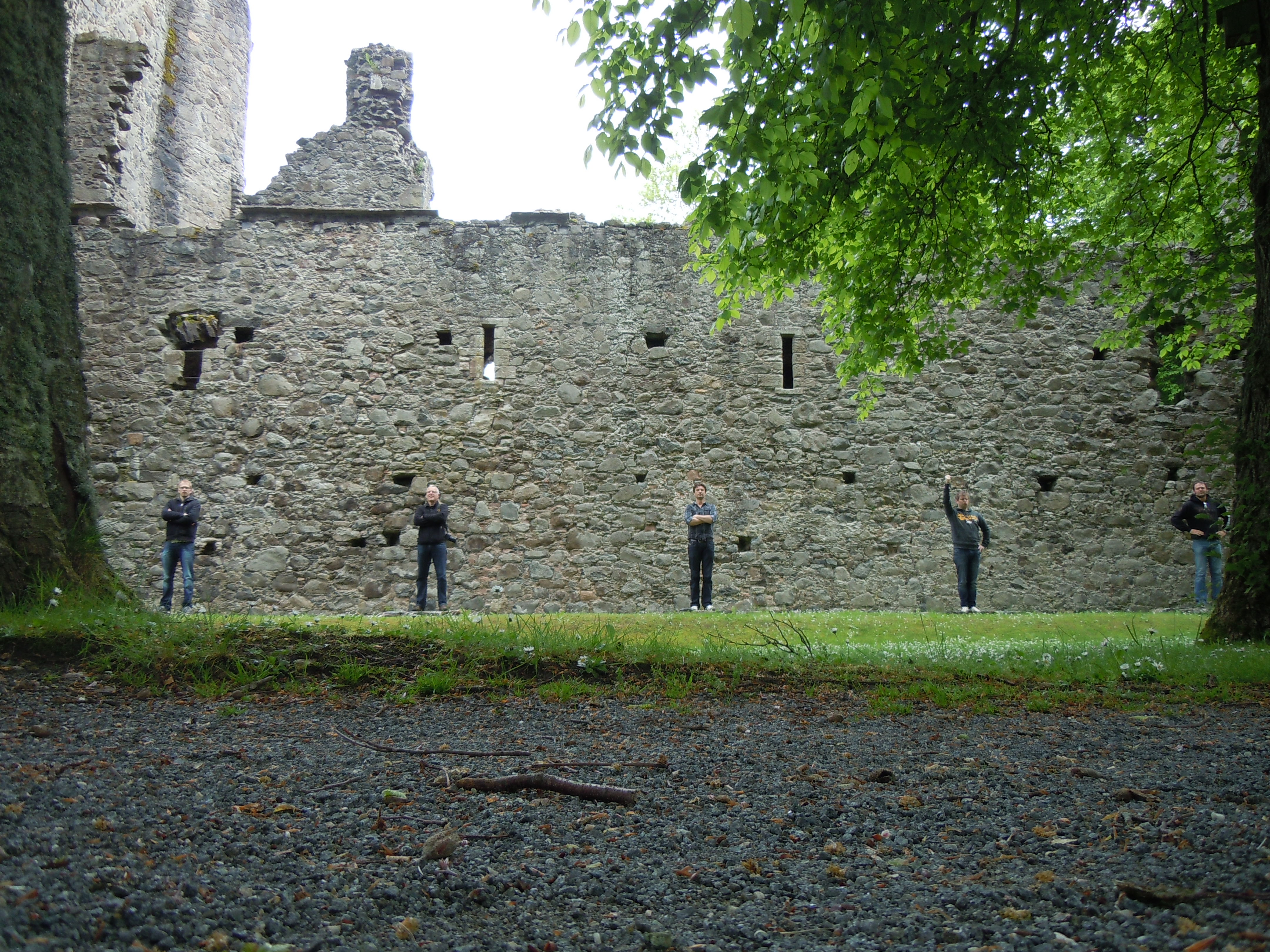 The 5 knights (idiots) Huntly Castle The 5 knights (idiots) Huntly Castle